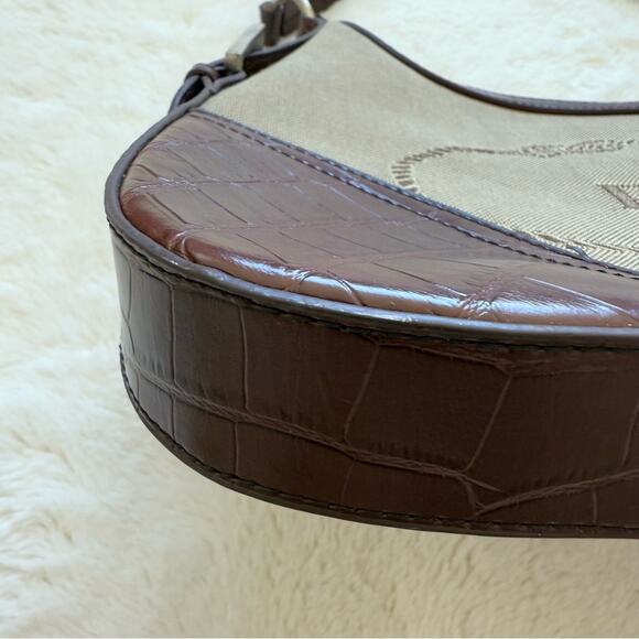 PRADA hobo canvas bag Vintage Authentic - Picture 4 of 13